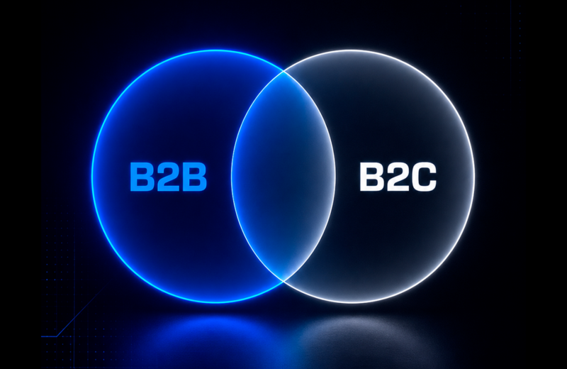 Comparação de B2B com B2C